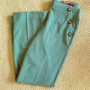 High waisted Sailor style trouser pants